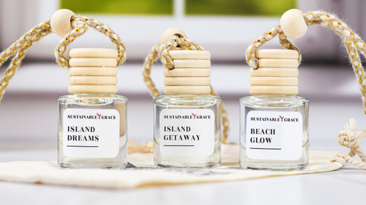 dream vacation car air freshener bundle, island scents, coconut scented car scents