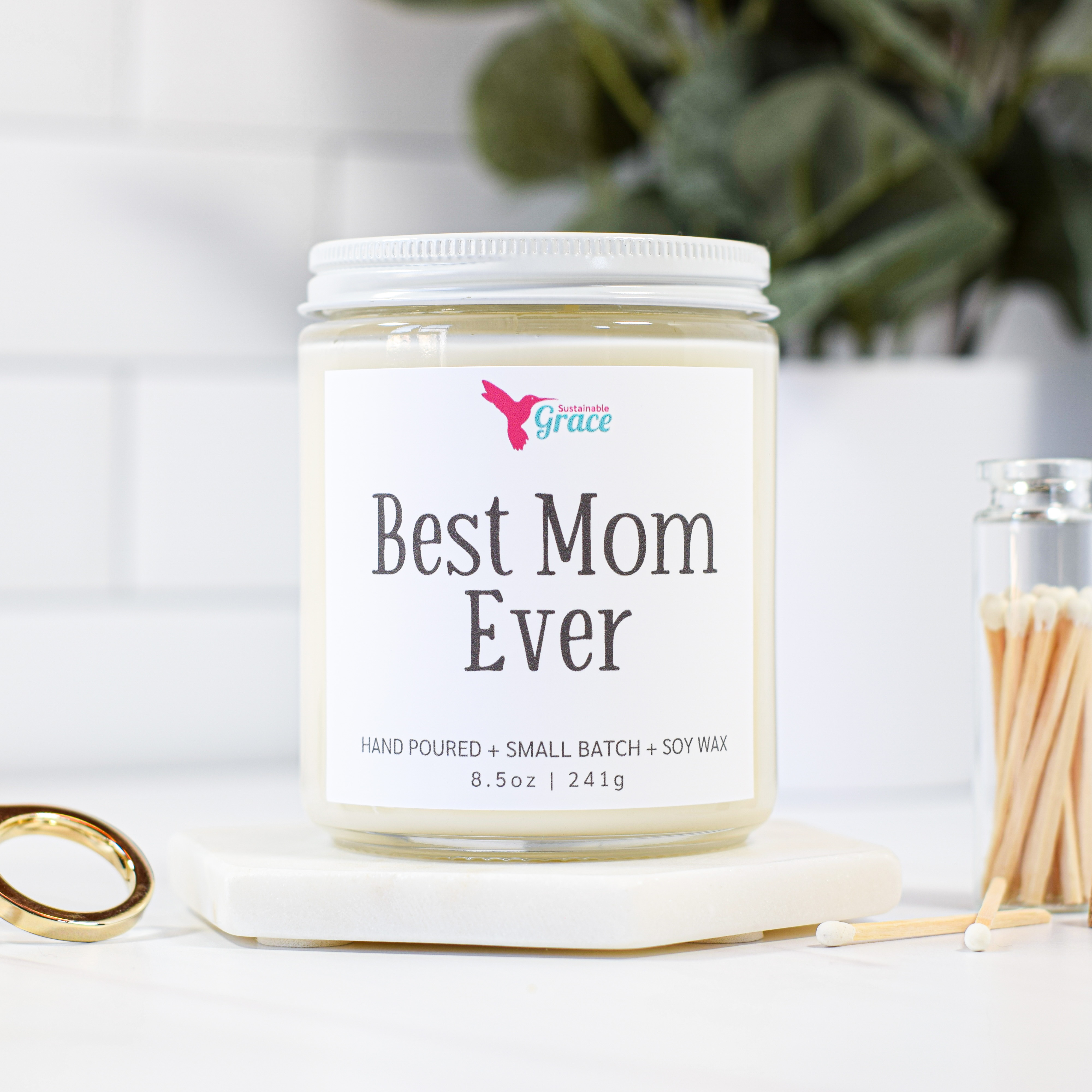 Gifts for Mom from Daughter and Son, Christmas Gifts, Mothers Day Candle,  Gifts for Mom, Funny Mothers Day Candles, Sandalwood Scented Candle - 9 OZ