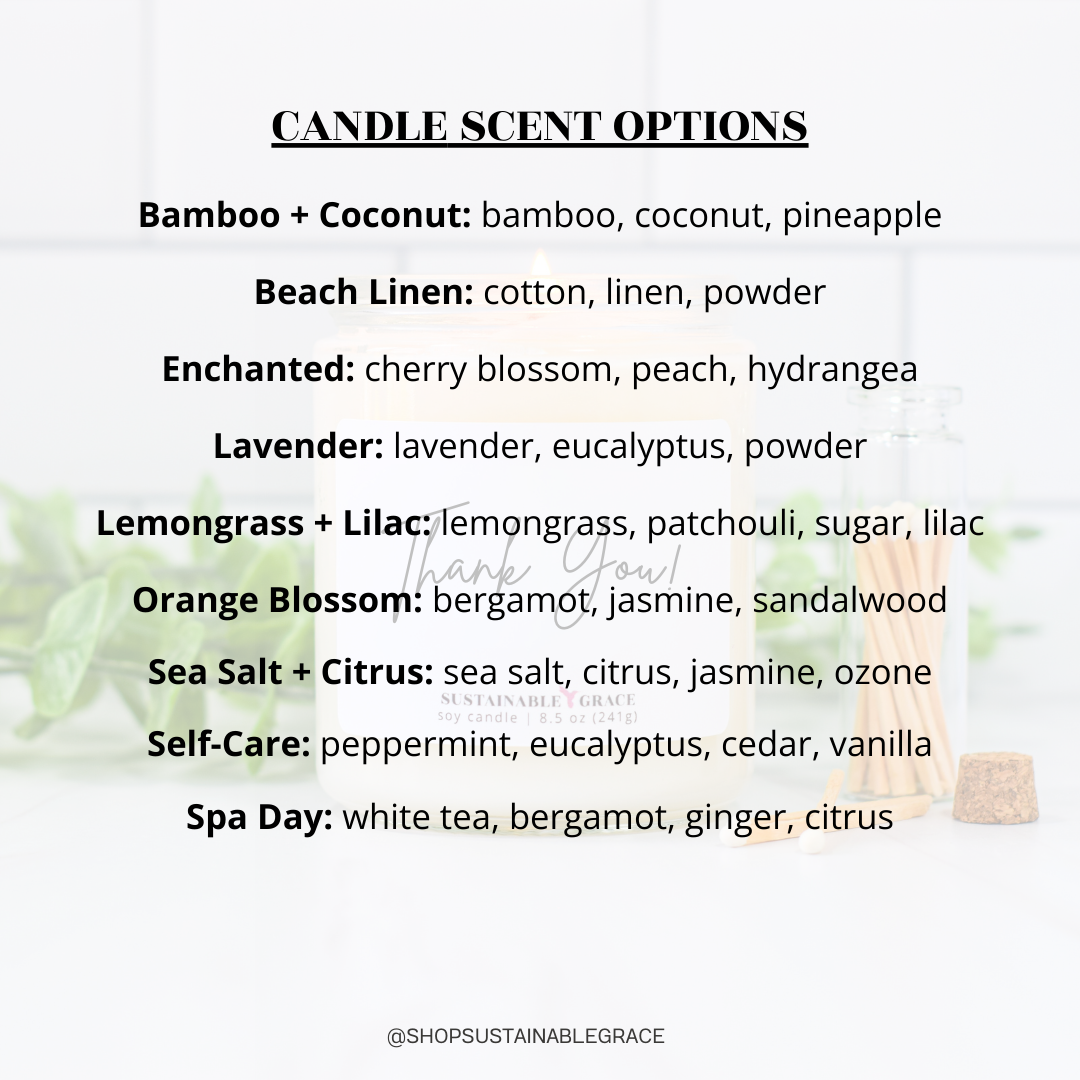 sustainable grace scent list