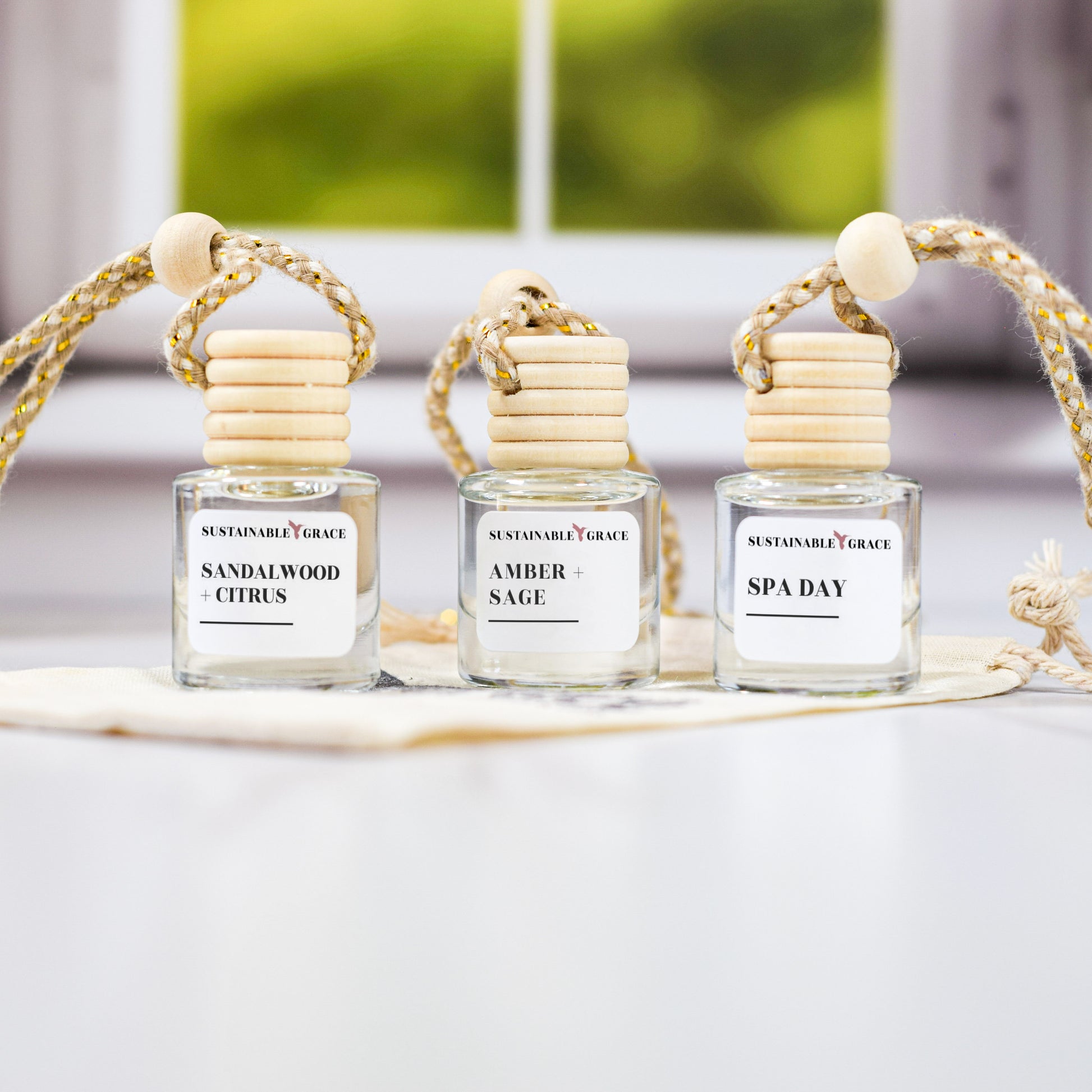 sustainable grace non-toxic car air freshener diffusers