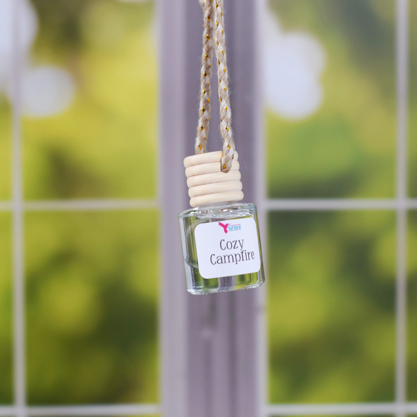 cozy campfire car air freshener
