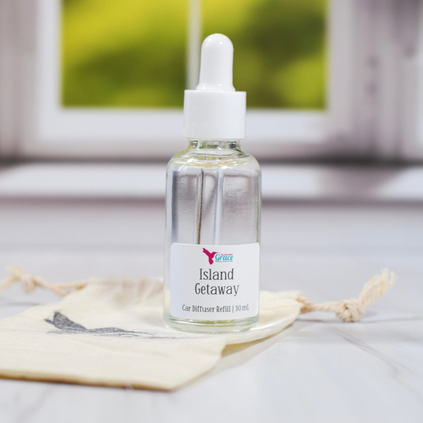 island getaway car diffuser refill bottle