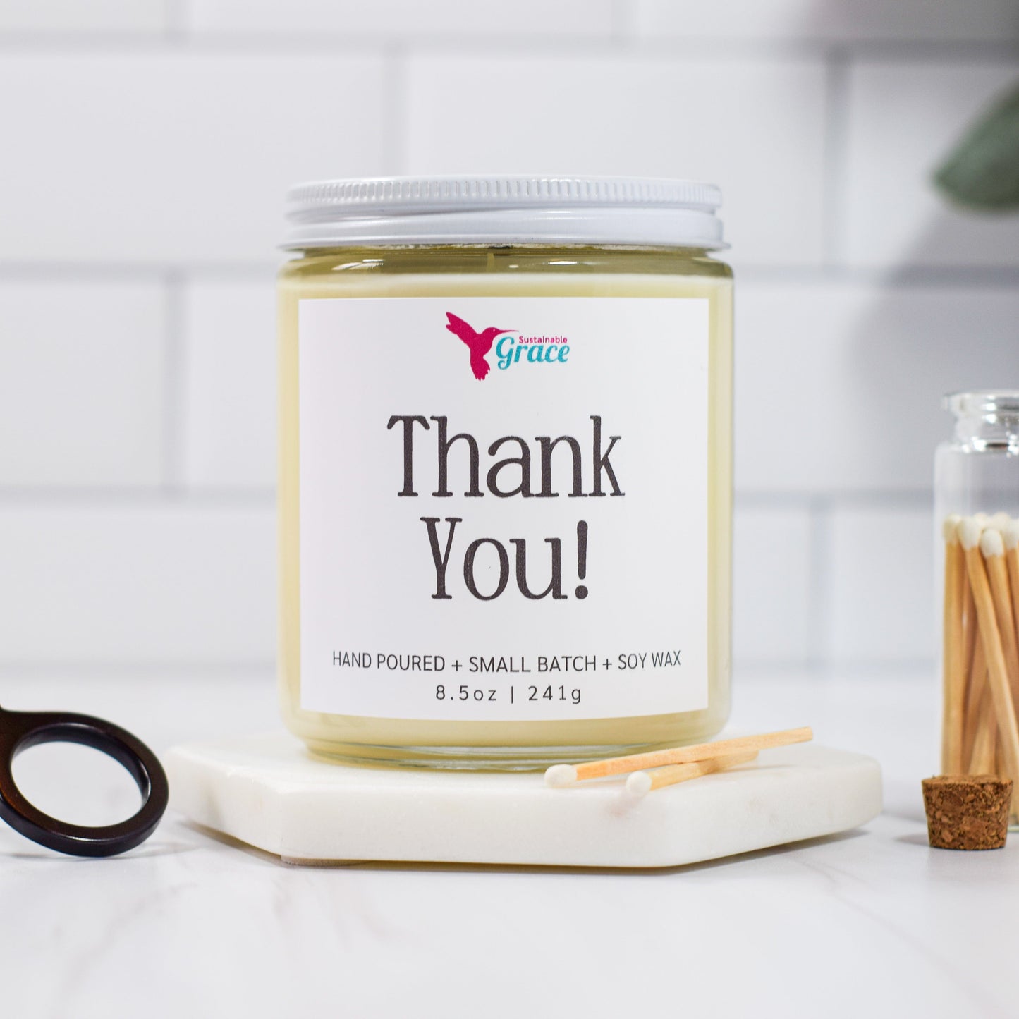 thank you candle gift