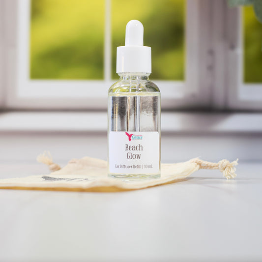 beach glow car air freshener refill bottle