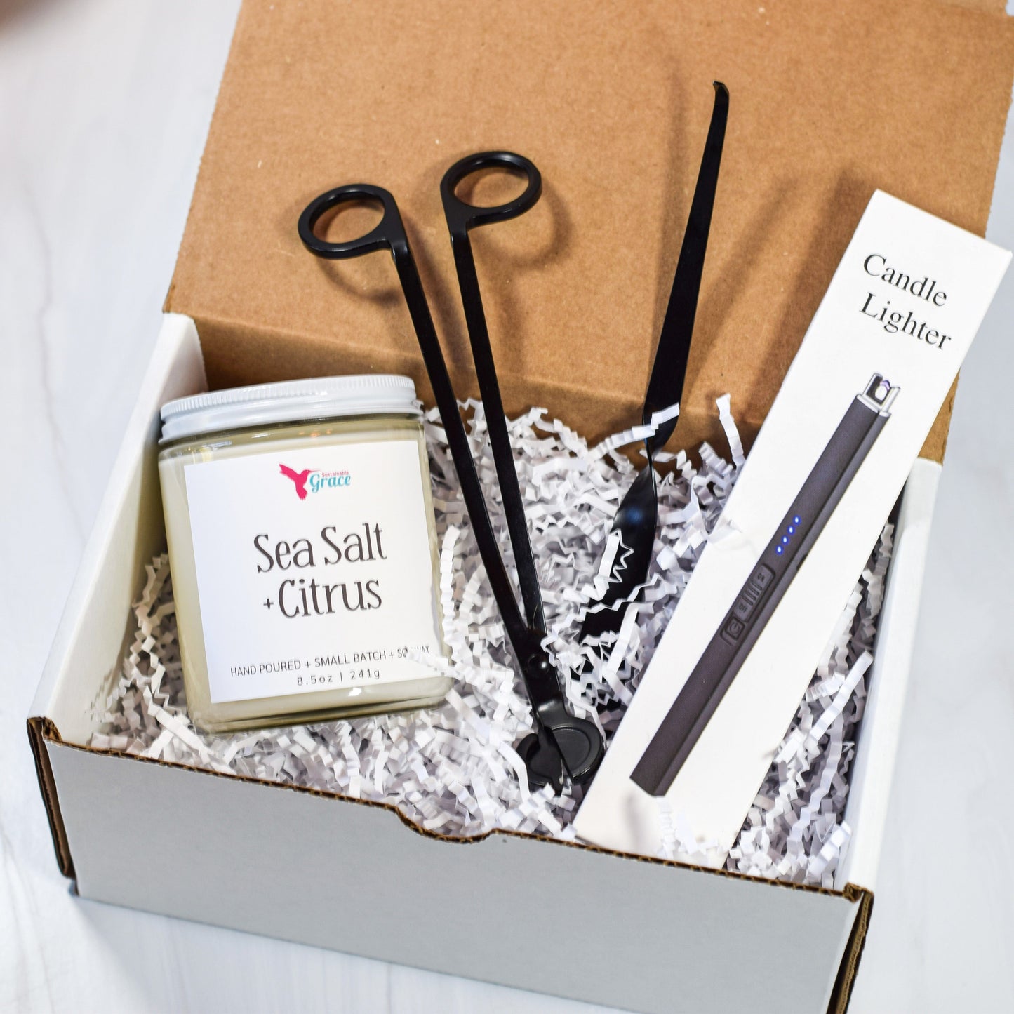the candle lovers gift set in black