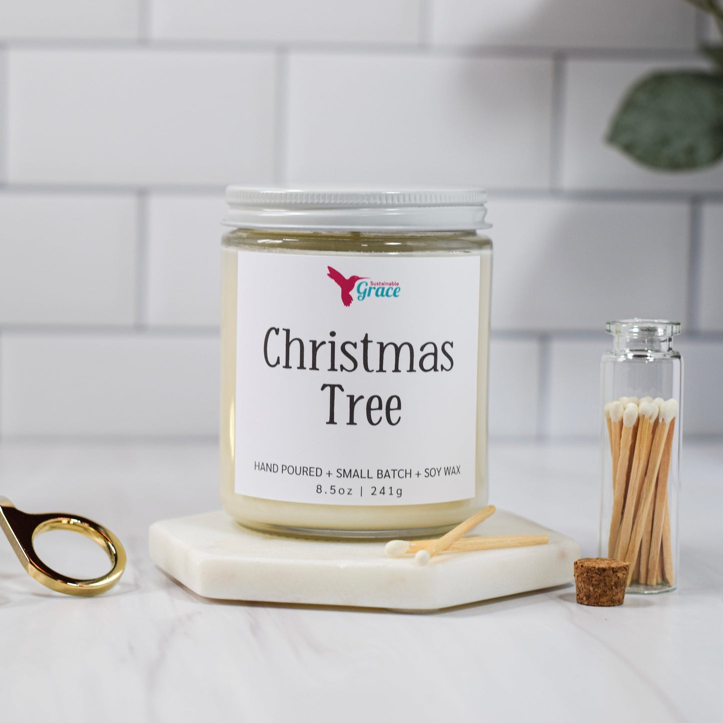 christmas tree candle