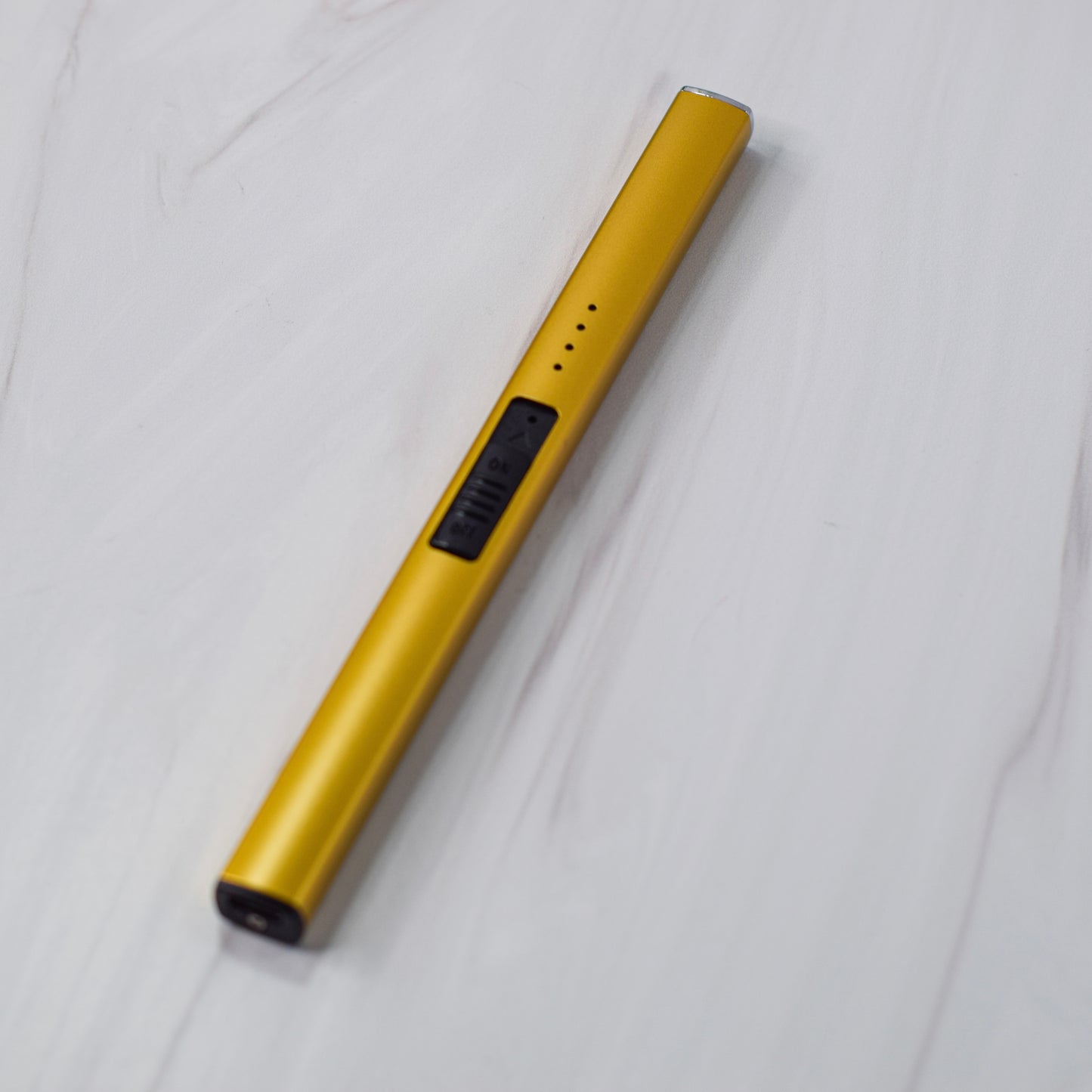 gold electric lighter