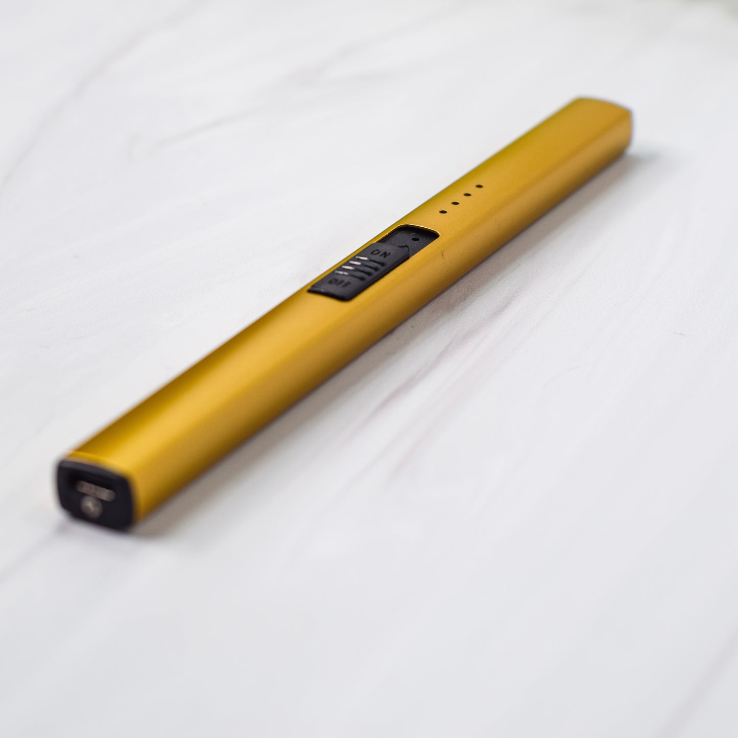 rechargeable gold electric lighter