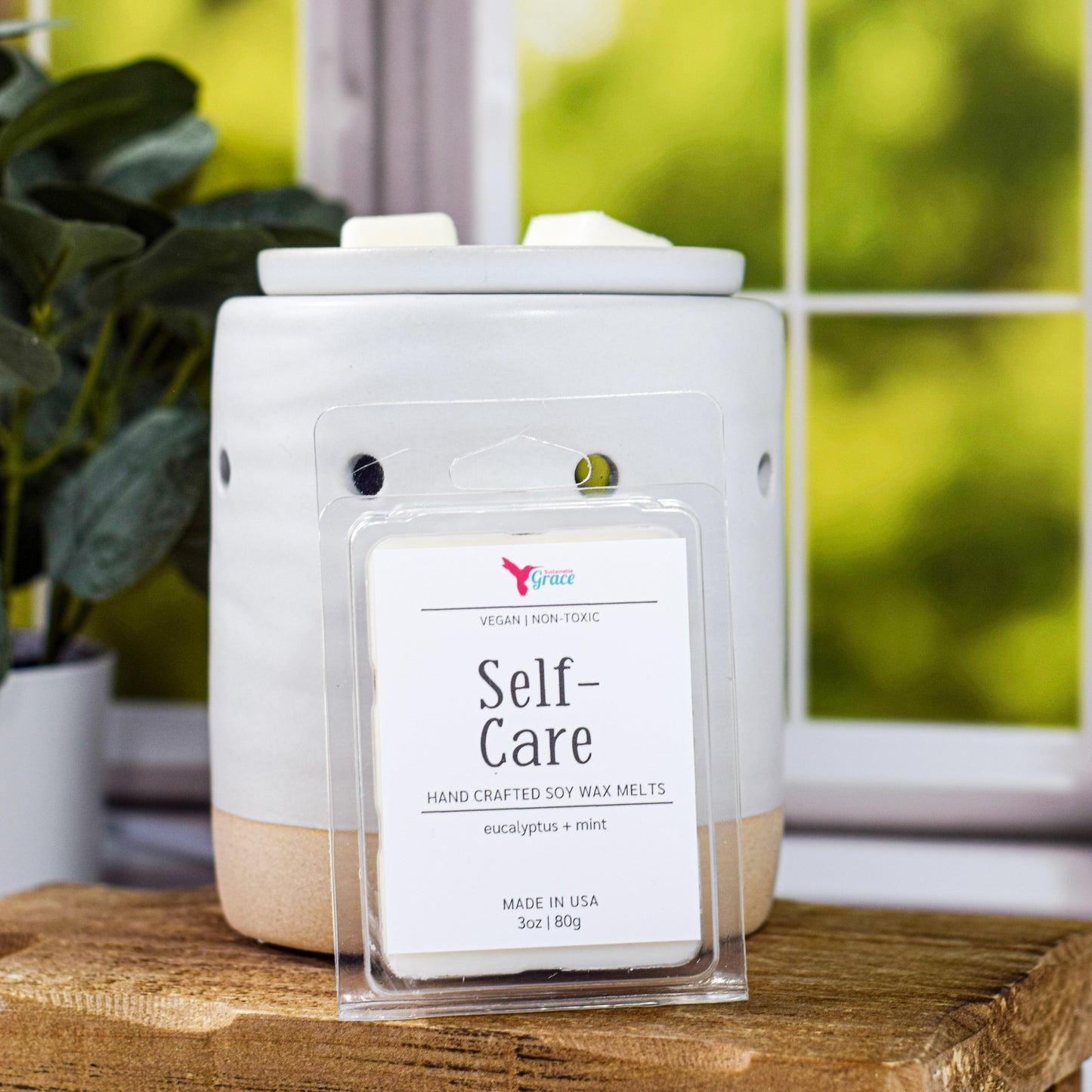 self care eucalyptus and mint scented wax melts