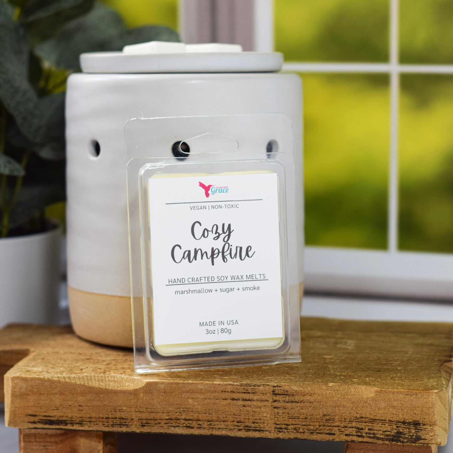 cozy campfire scented wax melts