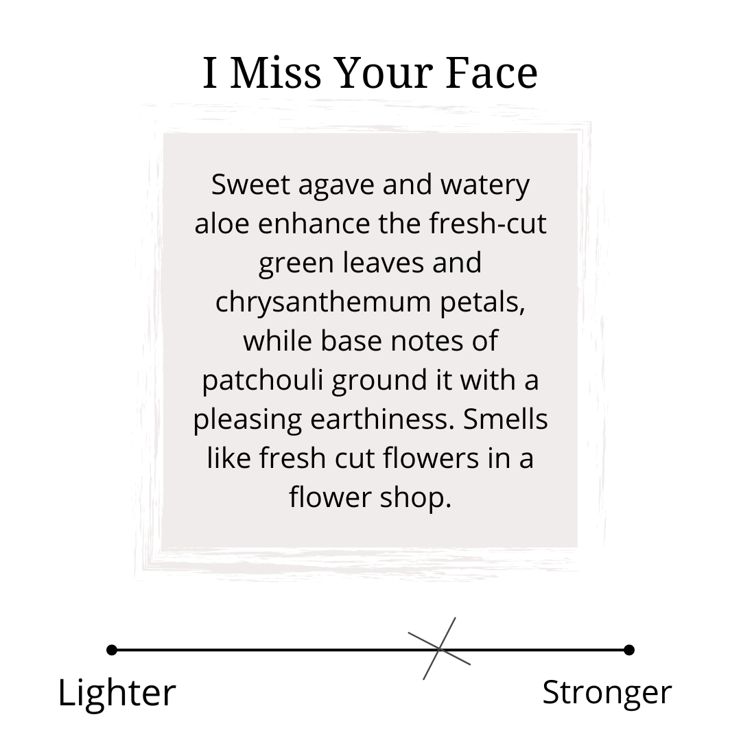 I Miss Your Face Scent Profile