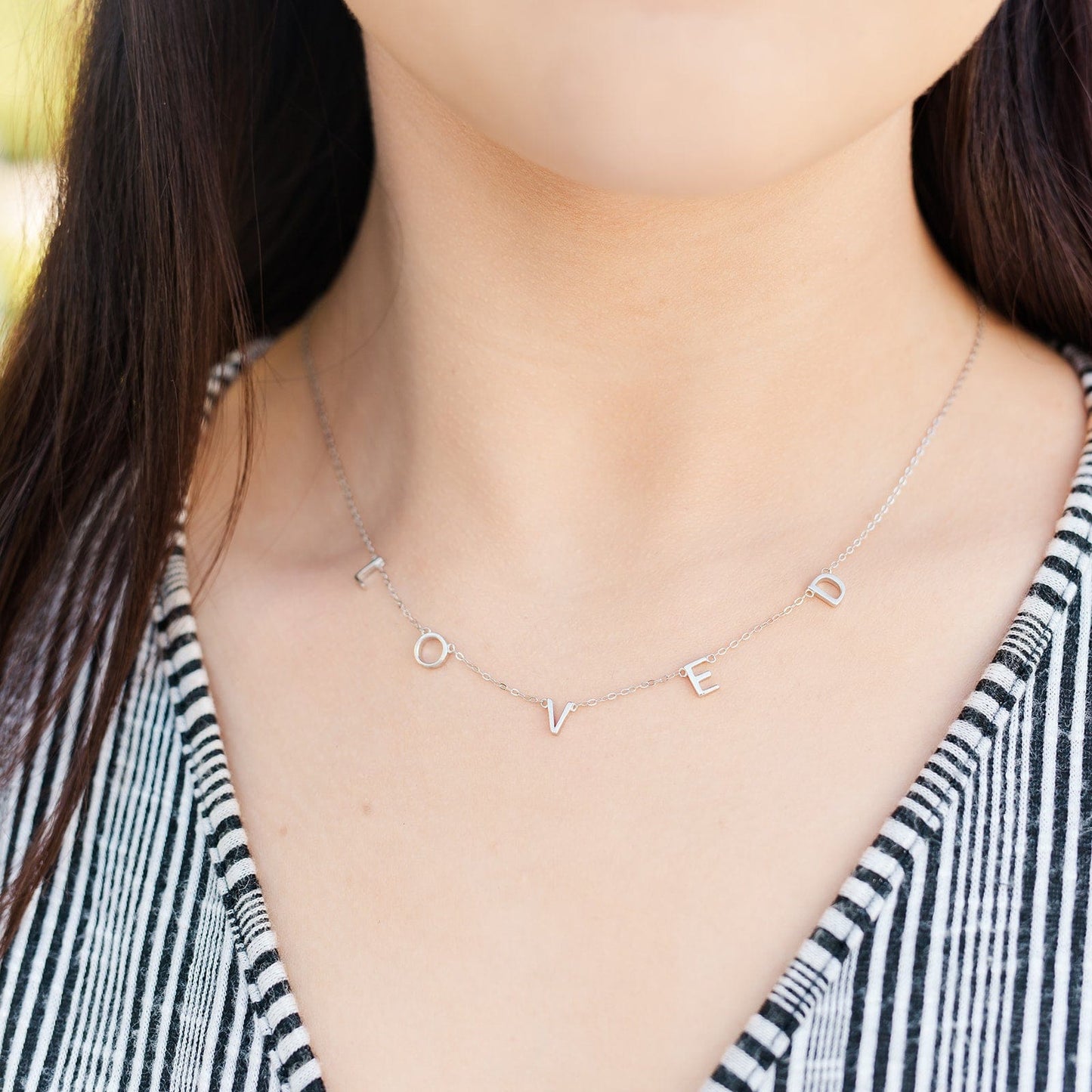 LOVED Letter Necklace