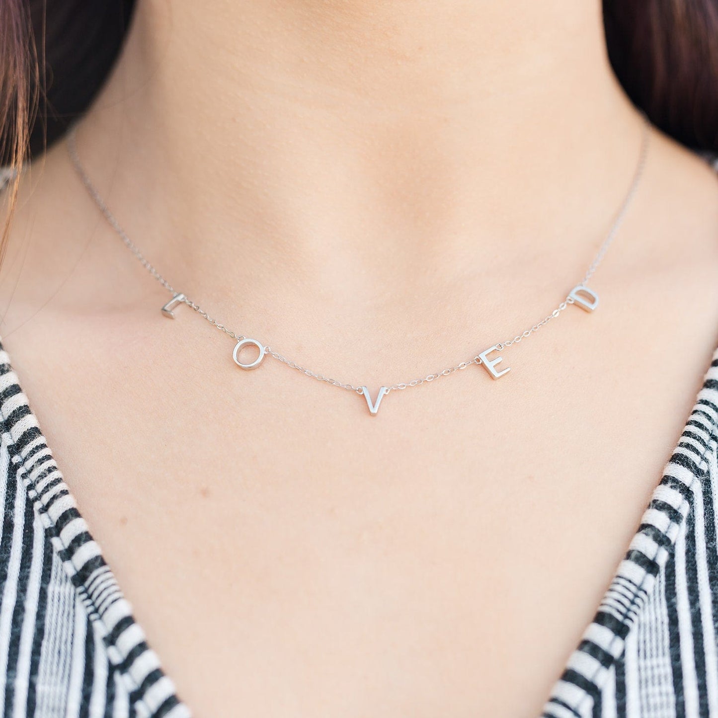 LOVED Letter Necklace