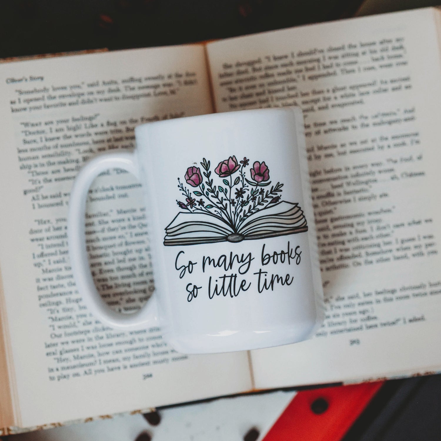bookish coffee mug