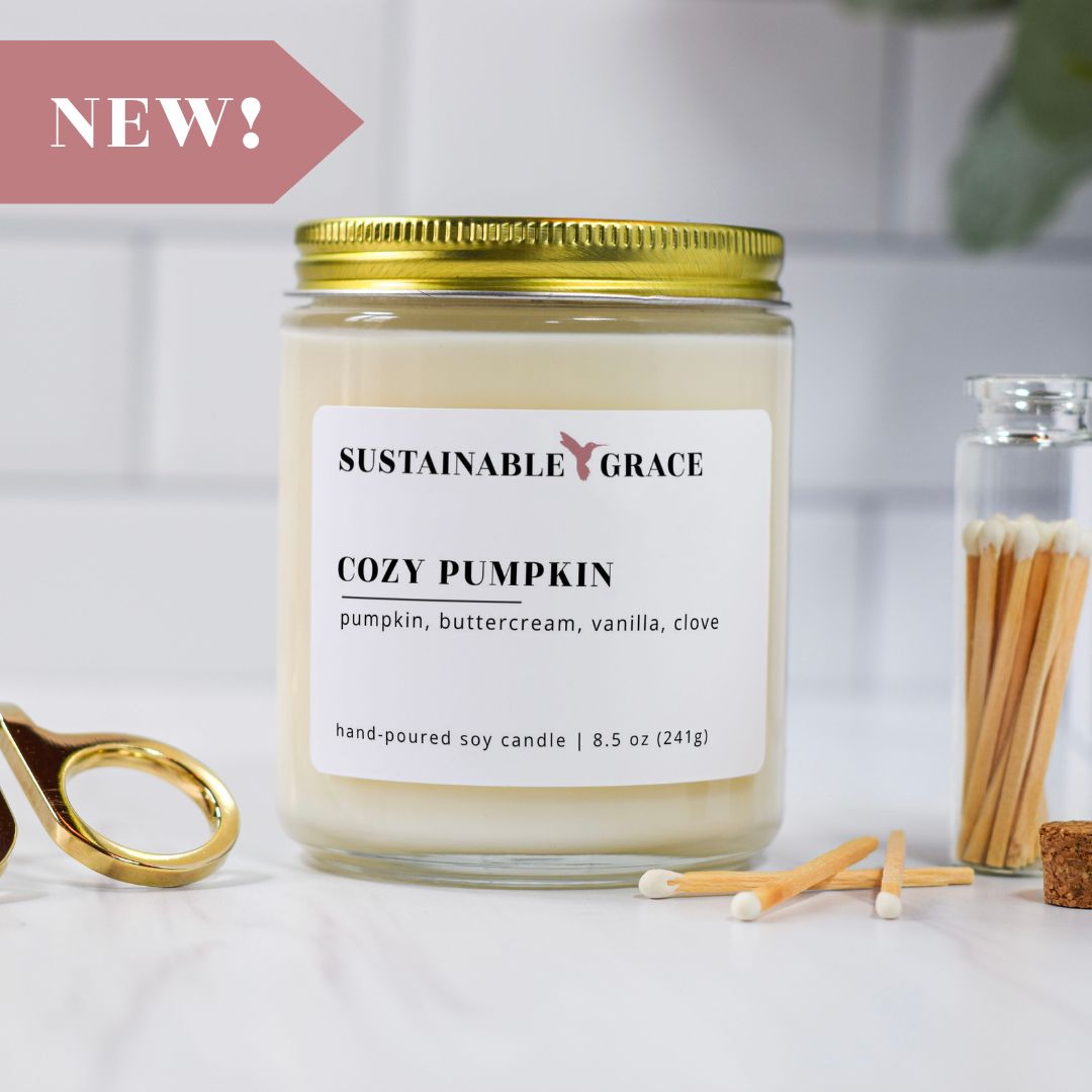 cozy pumpkin soy candle pumpkin buttercream scent