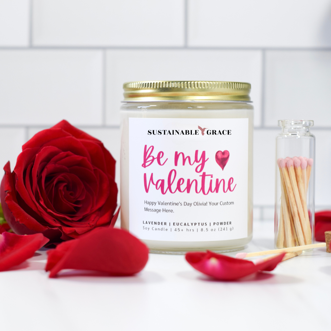 be my valentine candle gift for her 