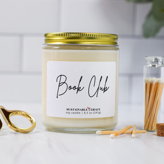 book club bookish candle 