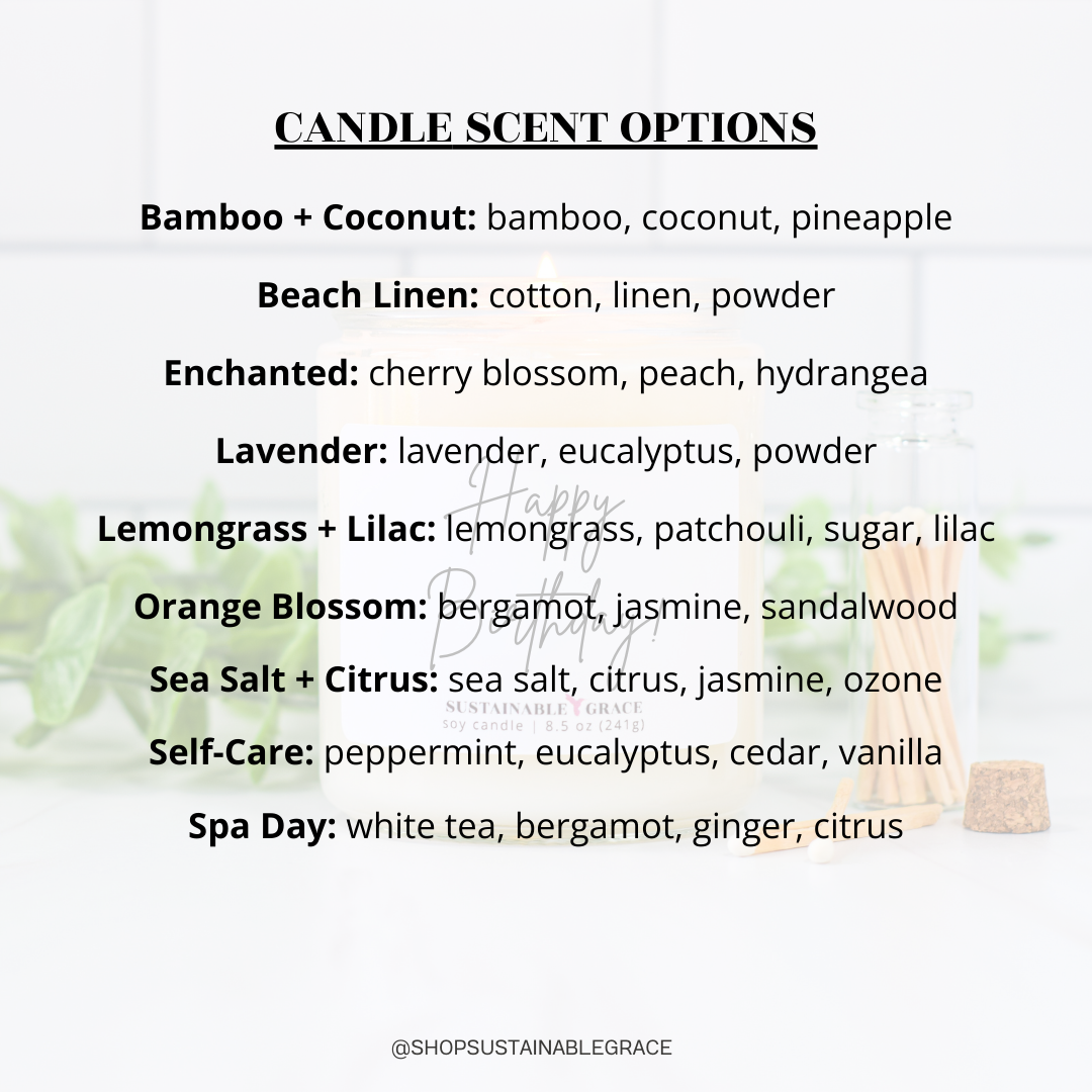 sustainable grace scent list 