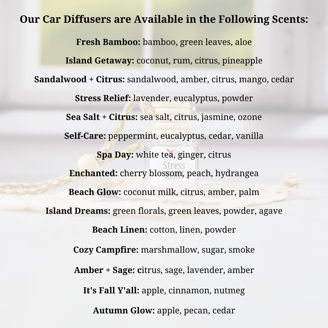 sustainable grace car diffuser scent list
