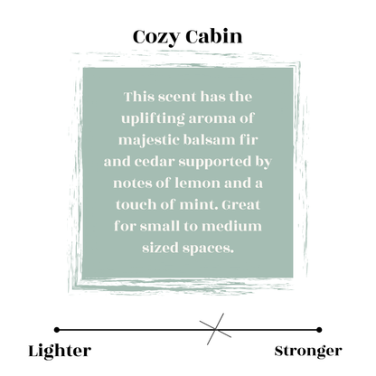 cozy cabin candle scent profile