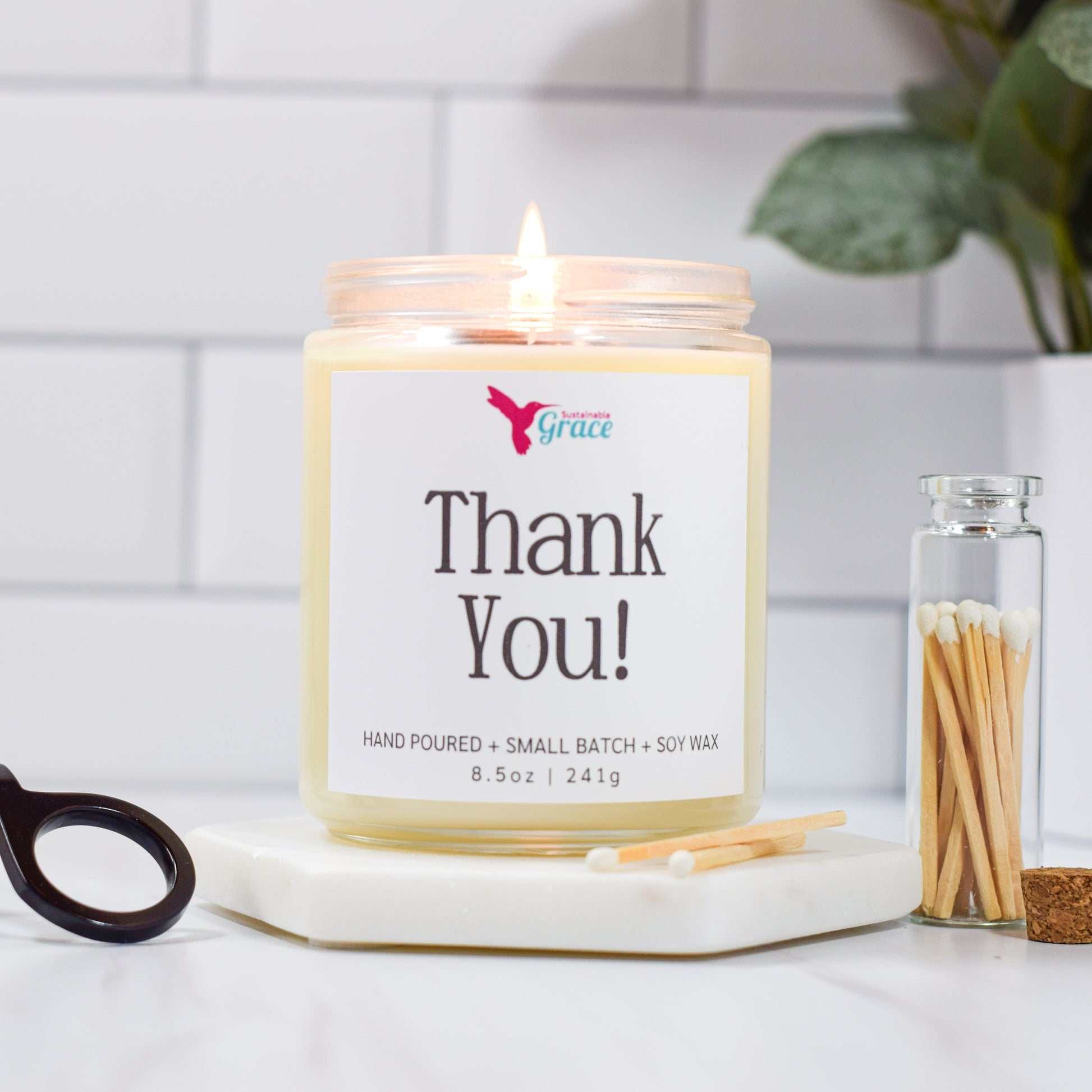 thank you candle 