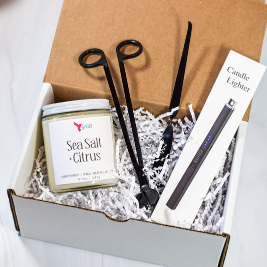 the candle lovers gift set in black 