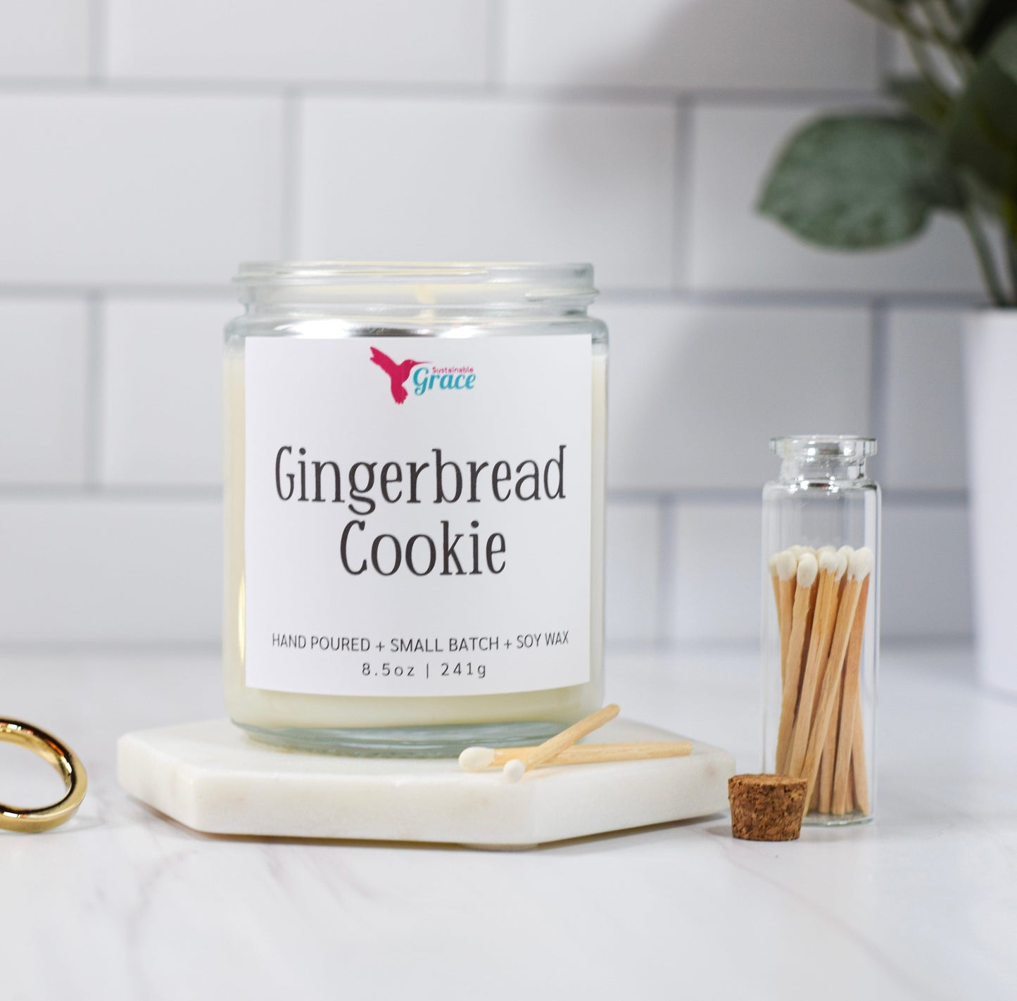 gingerbread cookie soy candle 