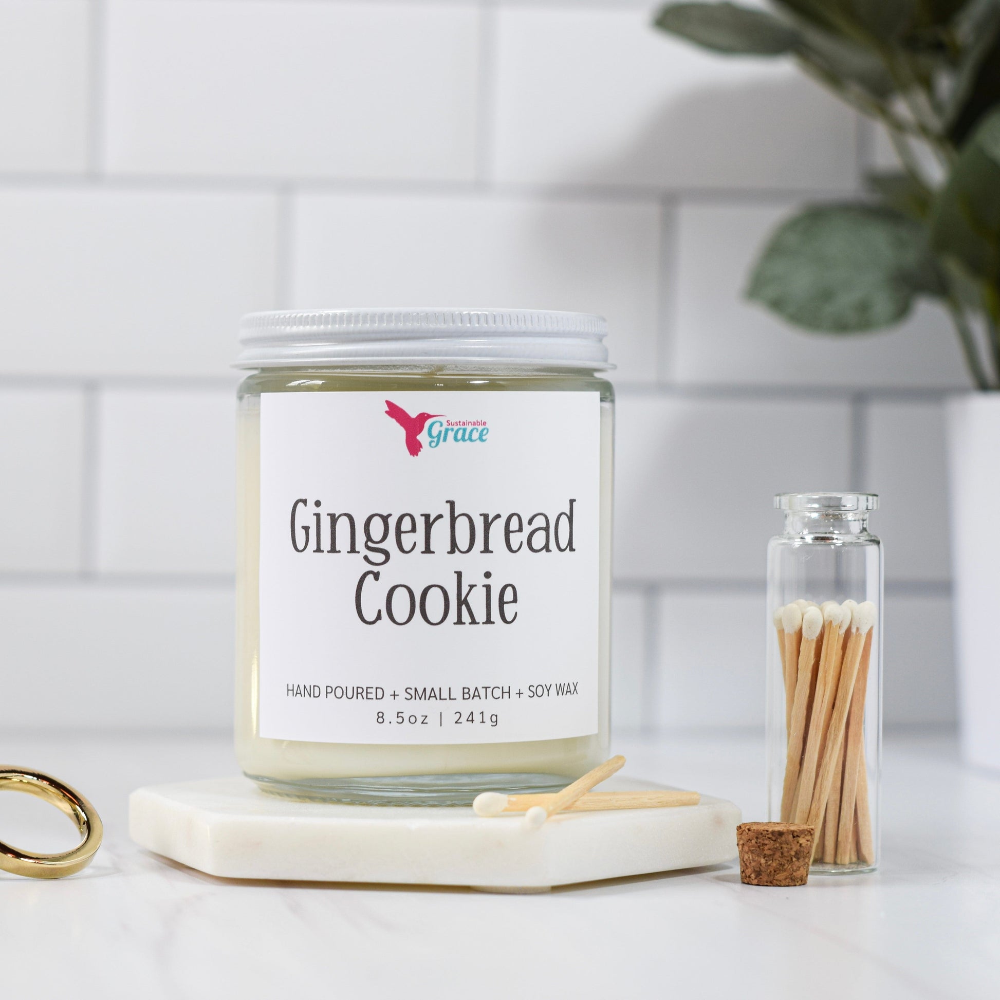 gingerbread cookie candle 