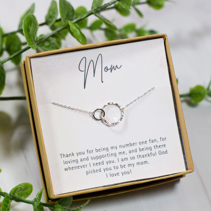 thank you mom necklace, mothers day gift for mom