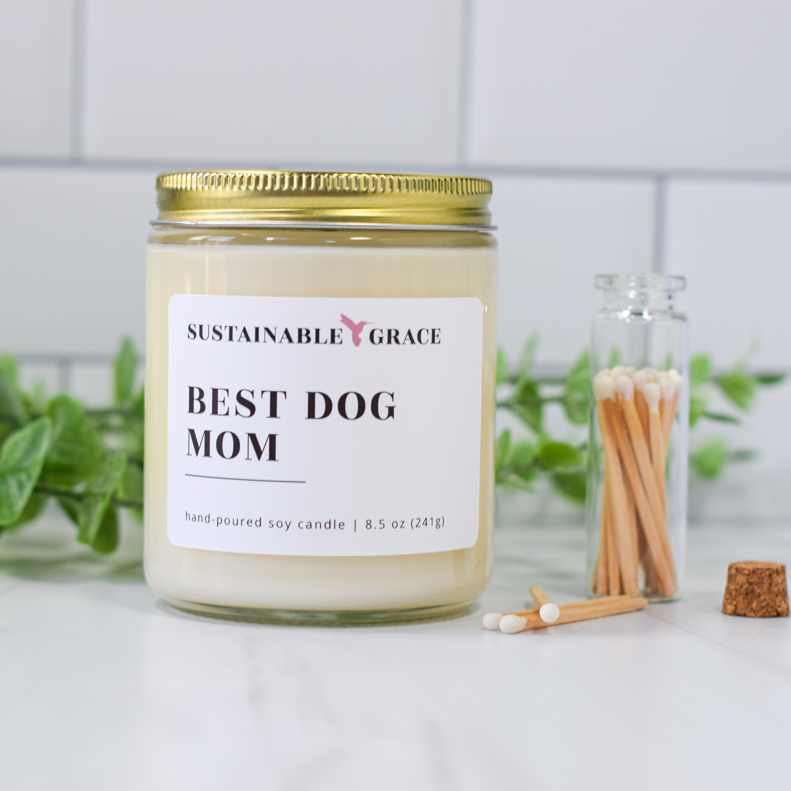 best dog mom soy candle gift 
