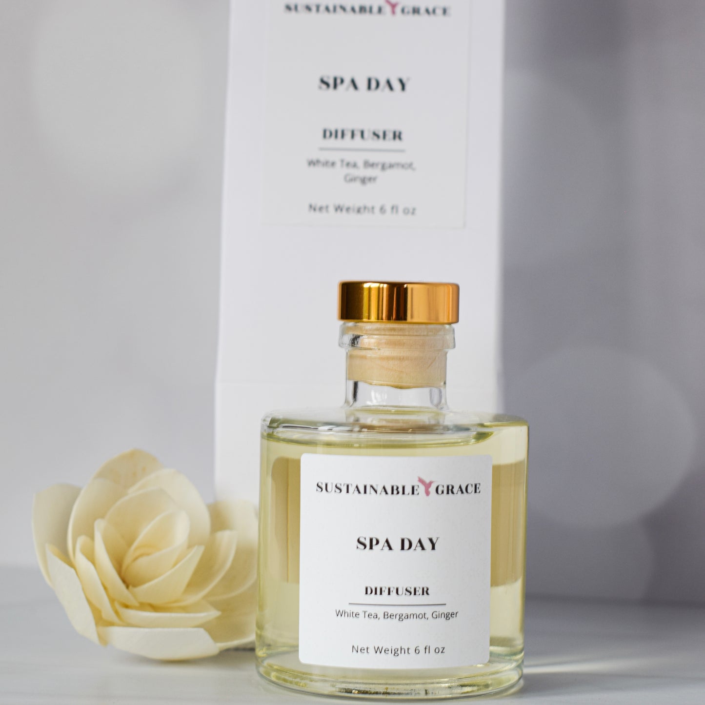 sola flower diffuser with box in spa day scent 