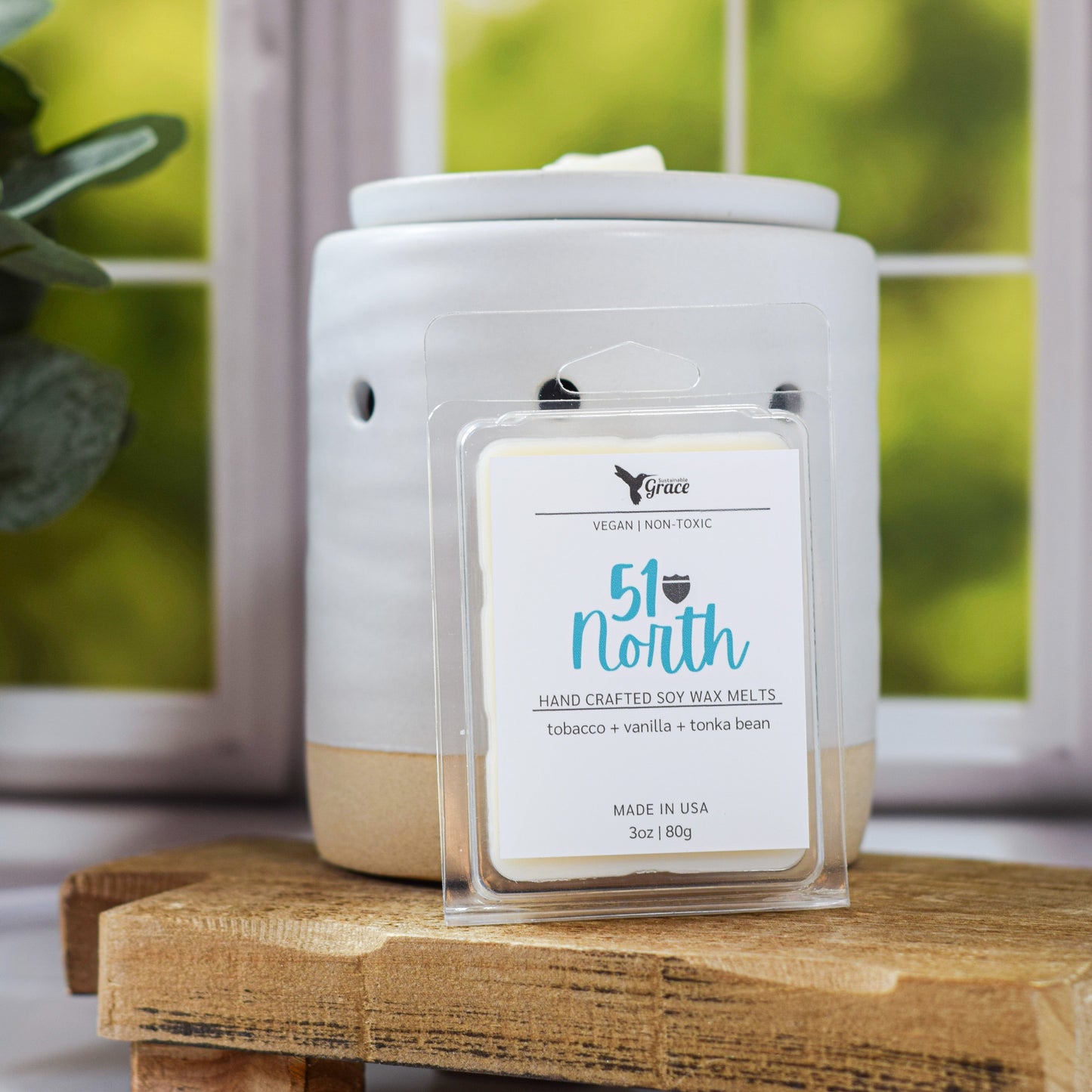 51 North soy based wax melts tobacco and vanilla 