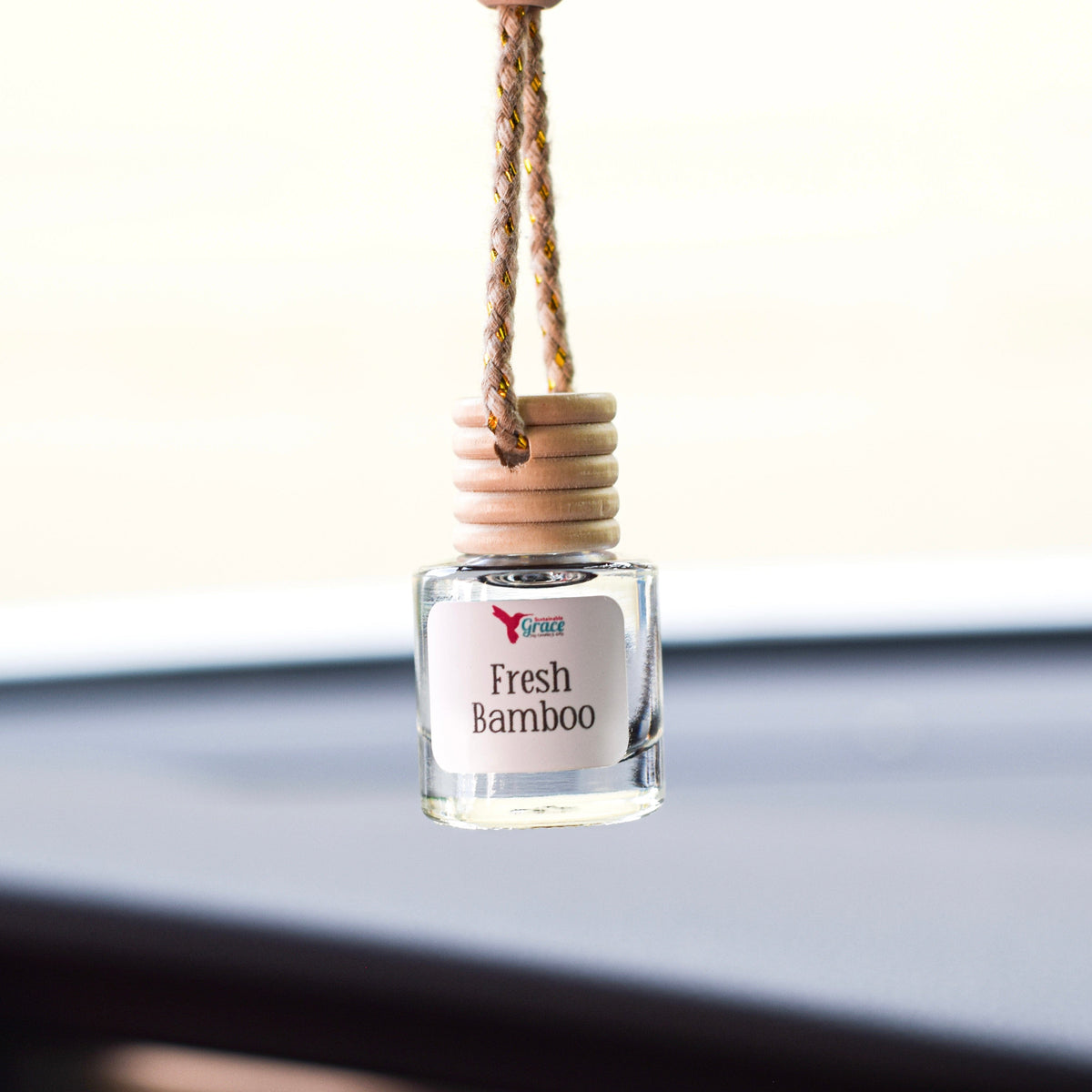 Fresh Bamboo Car Air Freshener | Non-Toxic Car Diffuser | Car Freshie ...