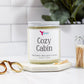 cozy cabin soy wax candle balsam and cedar