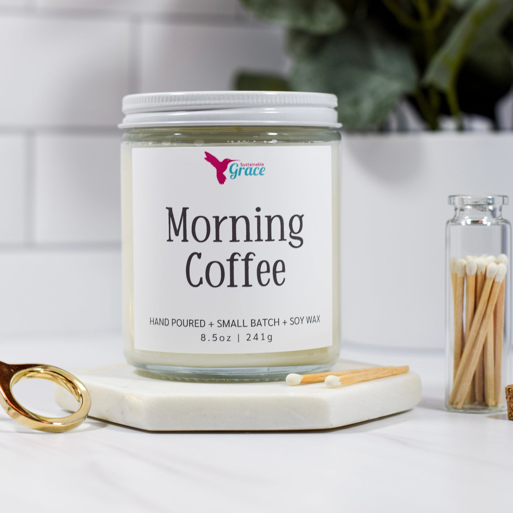 morning coffee soy candle 