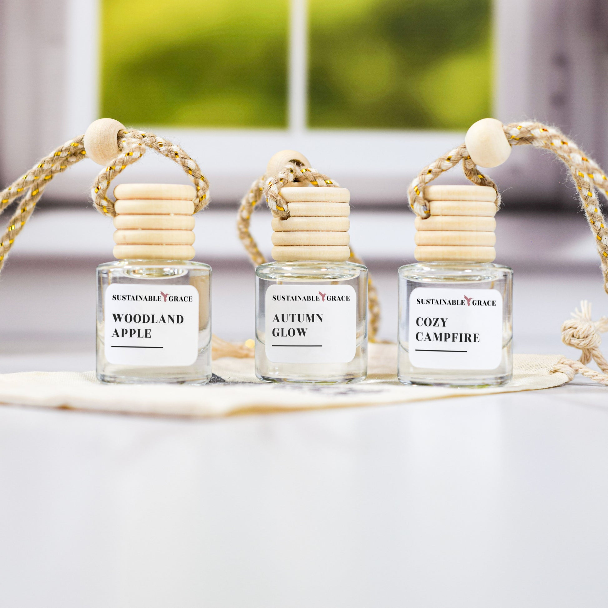 fall car air freshener scents from sustainable grace