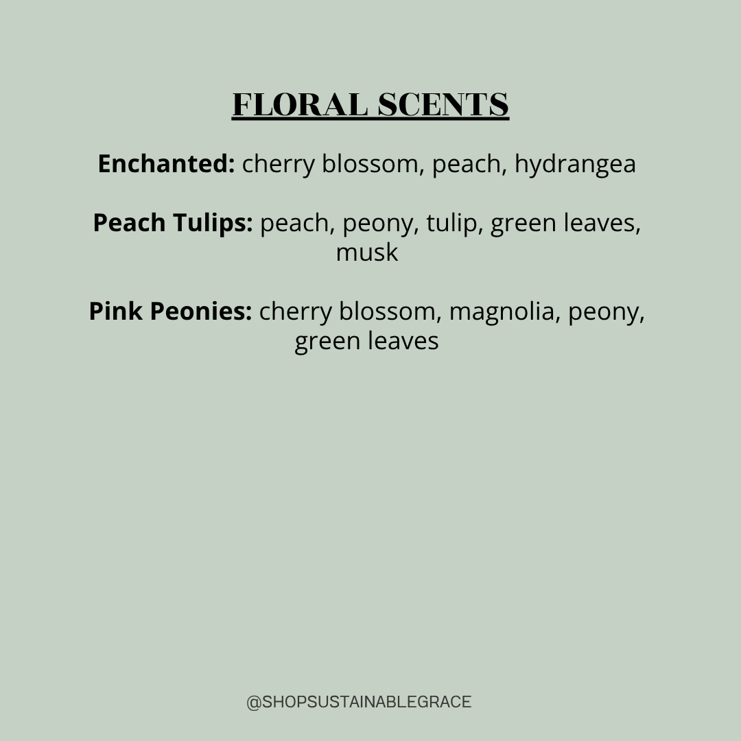 non toxic floral scents available in the flower reed diffuser from sustainable grace