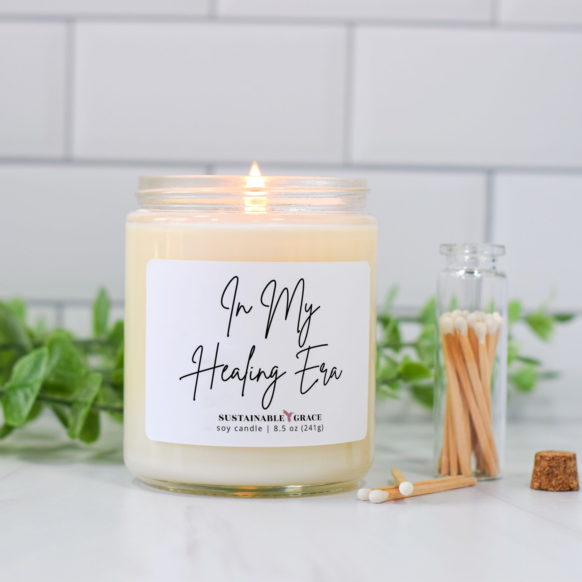 in my healing era non toxic soy candle 