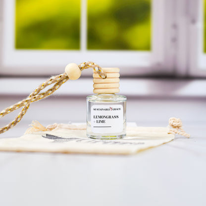 lemongrass + lime car diffuser from sustainable grace