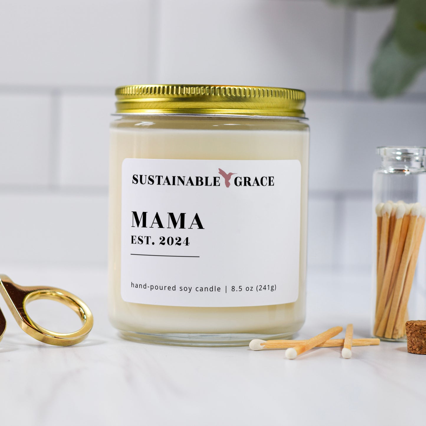 mama est 2024 soy candle gift for new moms