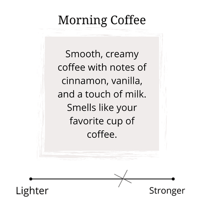 morning coffee scent profile 