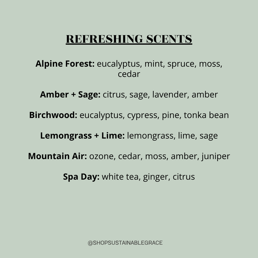 light and refreshing non toxic scents available in the flower reed diffuser from sustainable grace