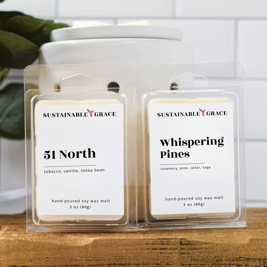 51 north and whispering pines soy based wax melts