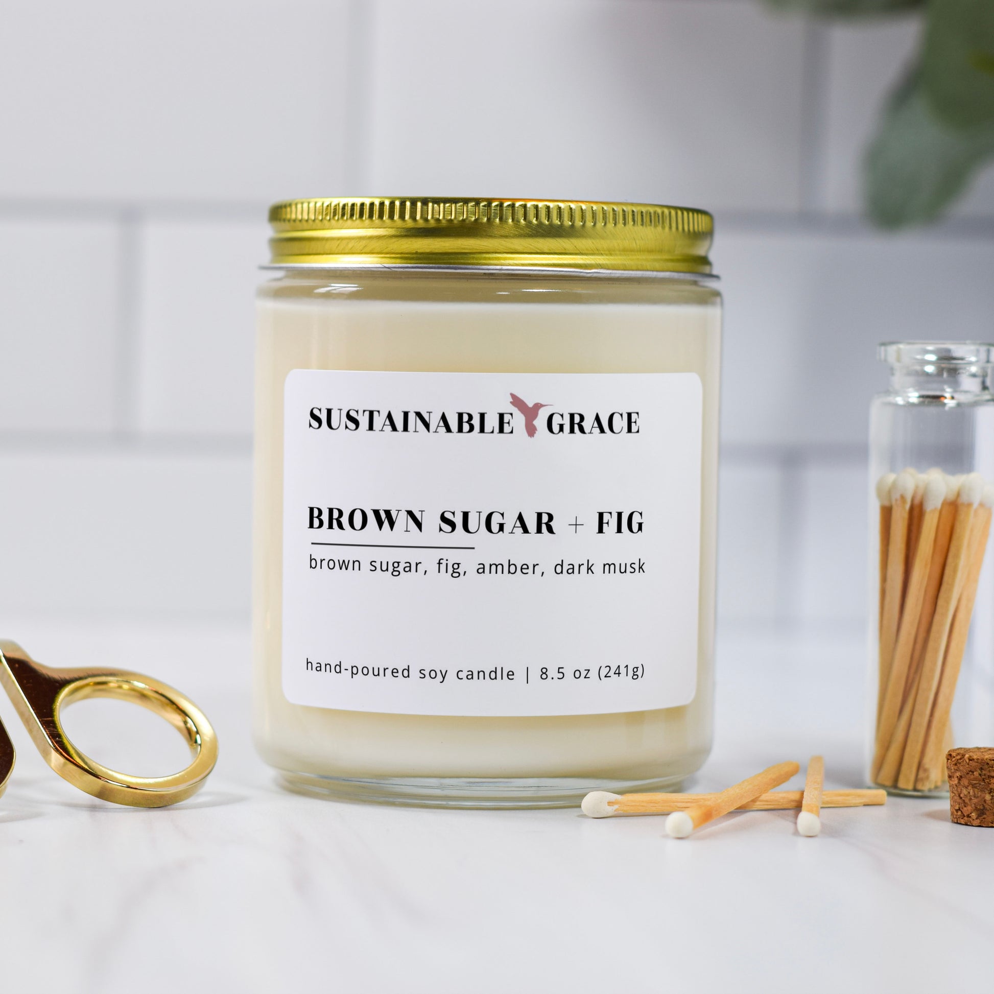 brown sugar and fig soy candle