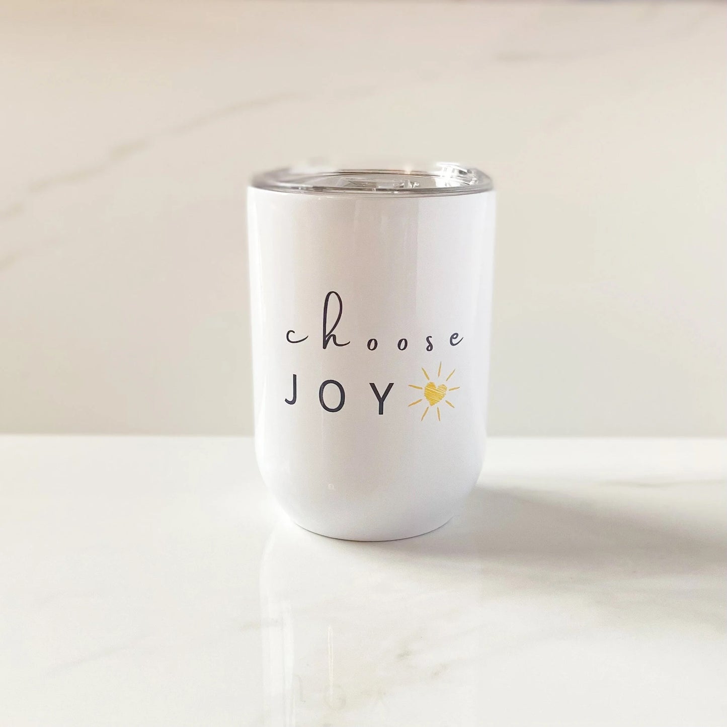 choose joy wine tumbler sun