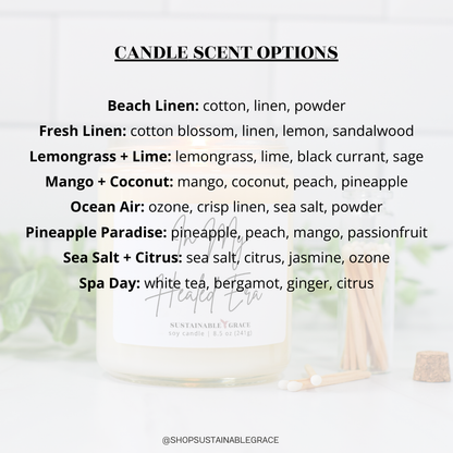 in my healed era candle scent list