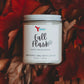 fall flask soy wax candle 