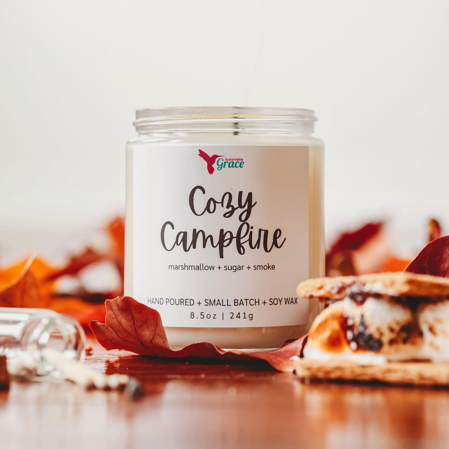 cozy campfire scented candle 