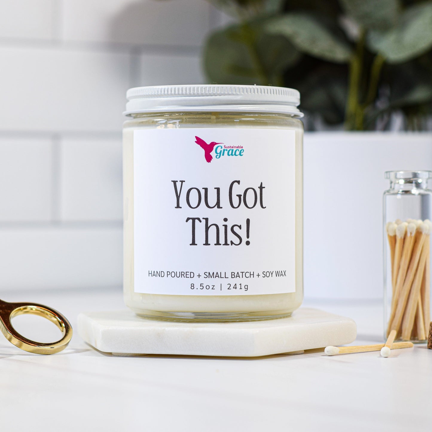 you got this soy candle palo santo wood 