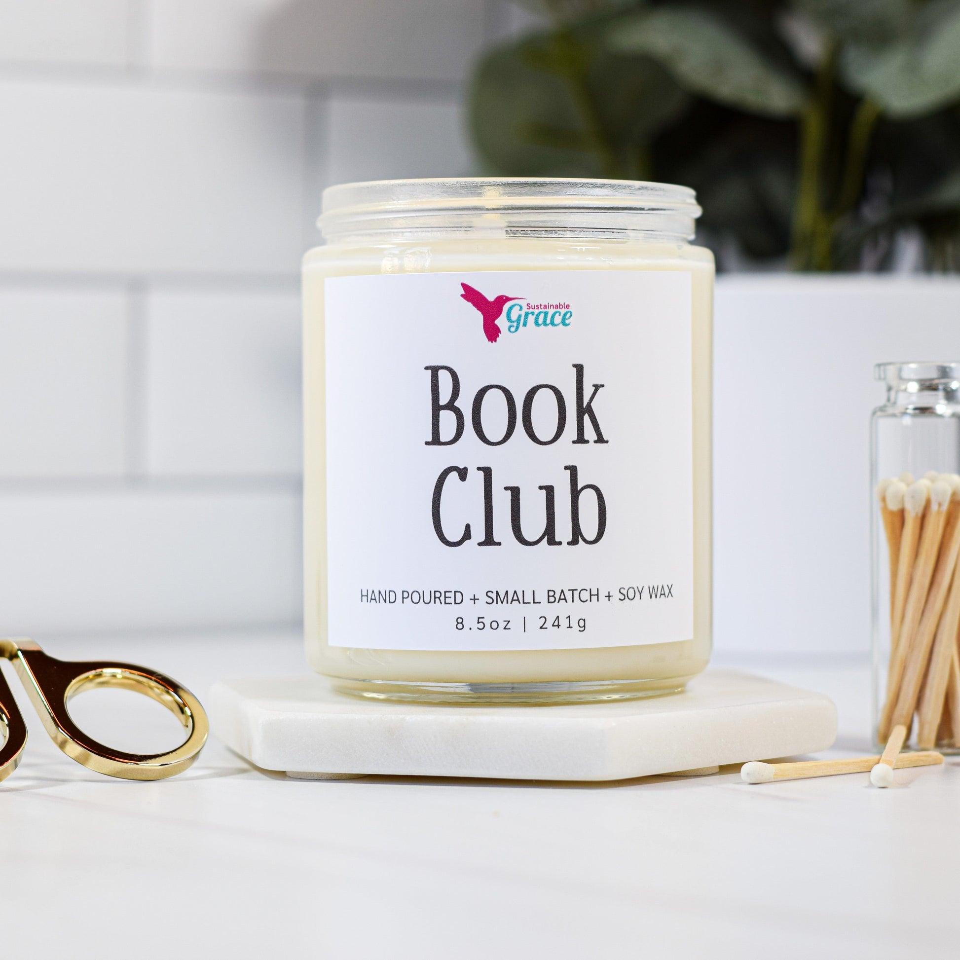 book club candle gift for book lovers 